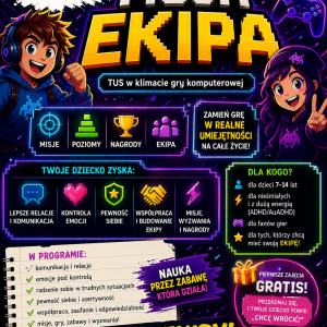 Zajęcia dla dzieci i młodzieży MOJA EKIPA (1 x zajęcia)